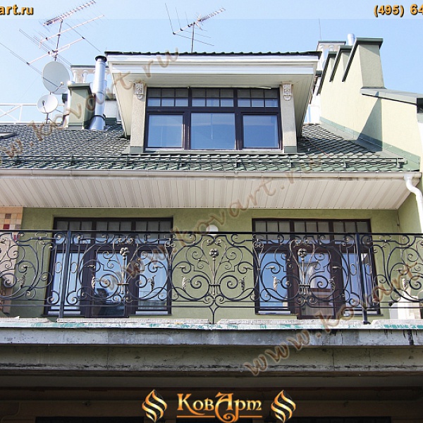 Балкон с коваными элементами Код: БО-080/65