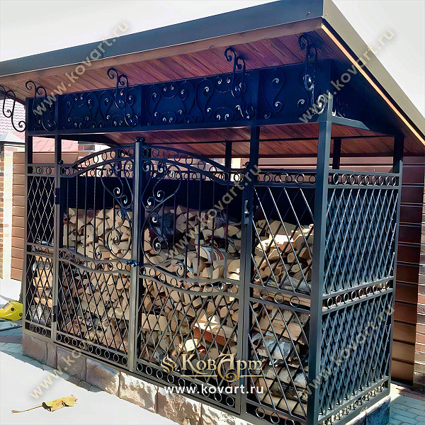 Кованые дровники