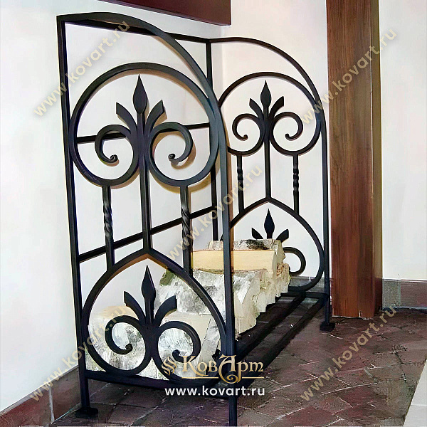 Кованые дровники