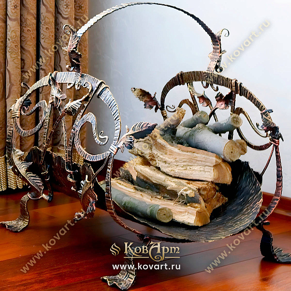 Кованые дровники