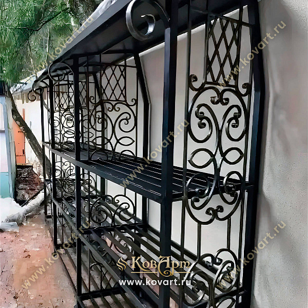 Кованые дровники