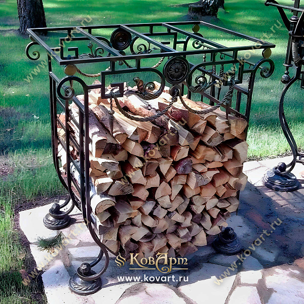 Кованые дровники