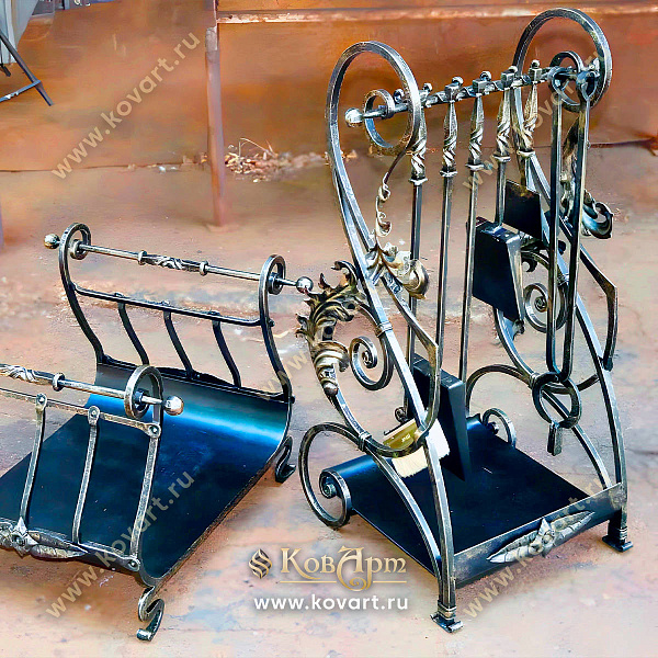 Кованые дровники