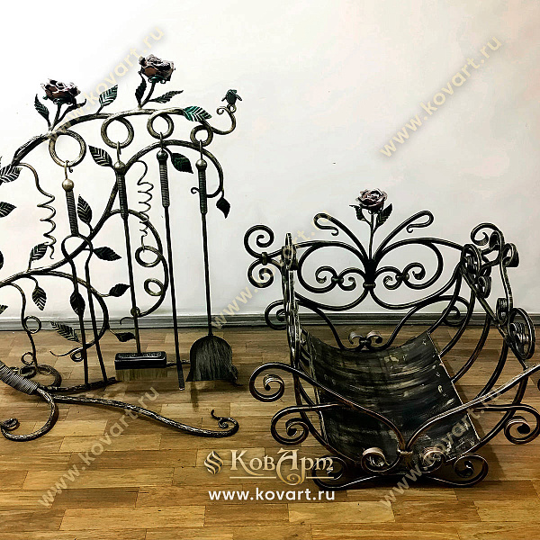 Кованые дровники