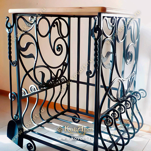 Кованые дровники