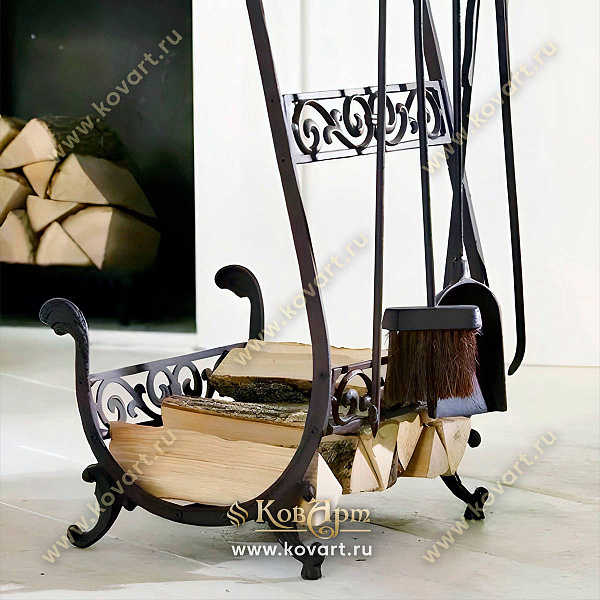 Кованые дровники