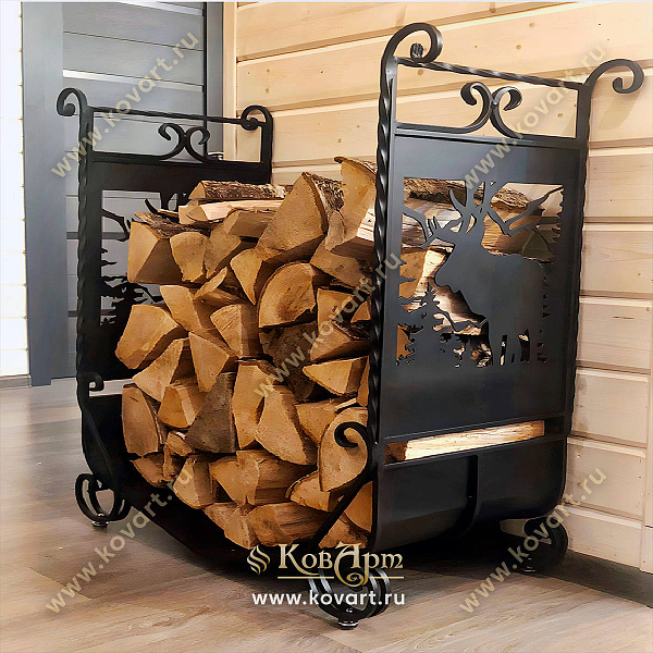 Кованые дровники