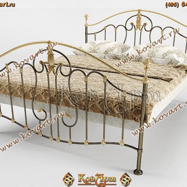 Эксклюзивная кованая кровать АРТ: 3028