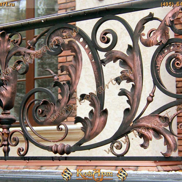 Эксклюзивные кованые балконы Код: БО-037/63