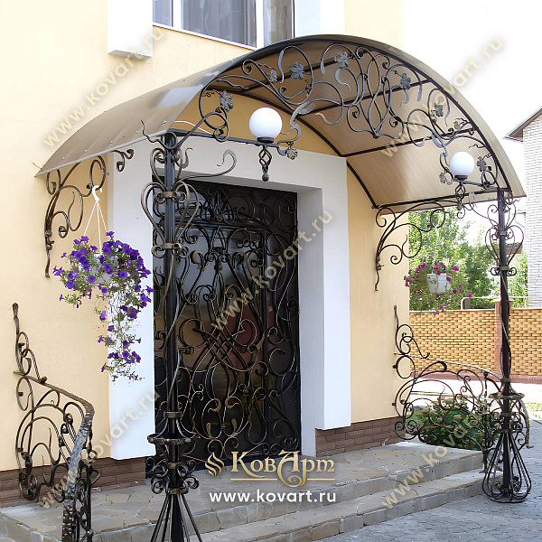 Кованые козырьки