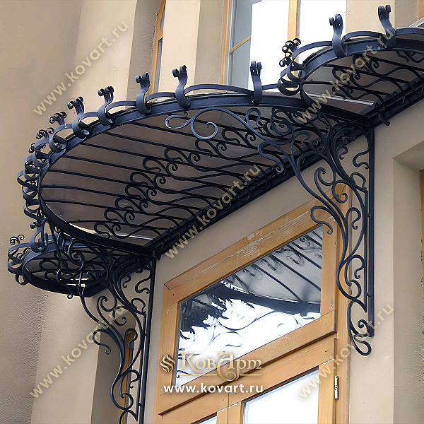 Кованые козырьки