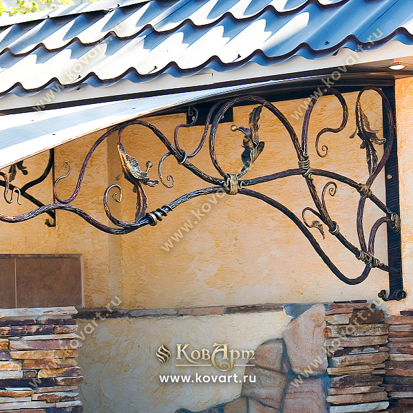 Кованые козырьки