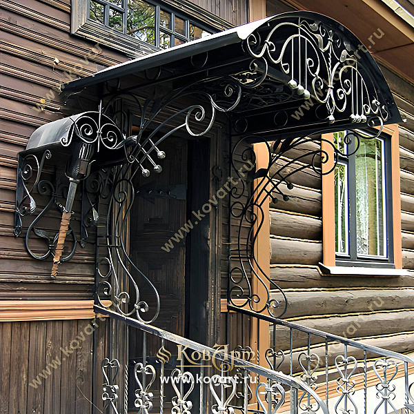 Кованые козырьки