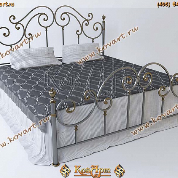 Классическая кованая кровать для спальни АРТ: 3045