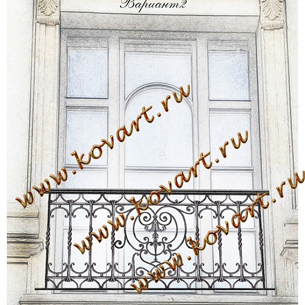 Эскизы кованых балконных ограждений