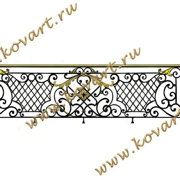 Эскизы кованых балконных ограждений