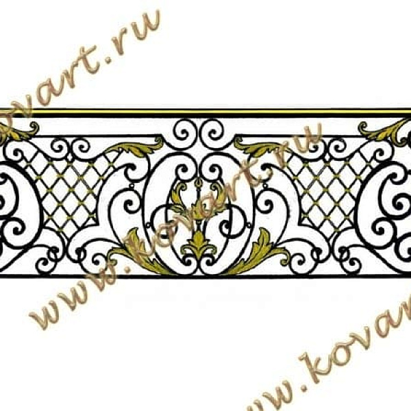 Эскизы кованых балконных ограждений