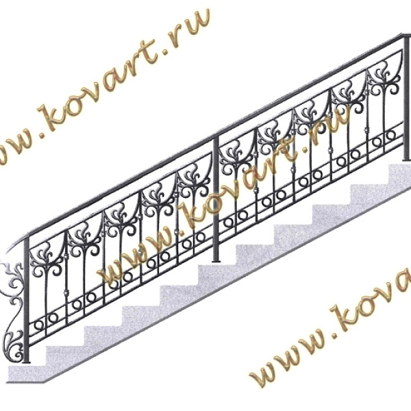 Эскизы кованых перил