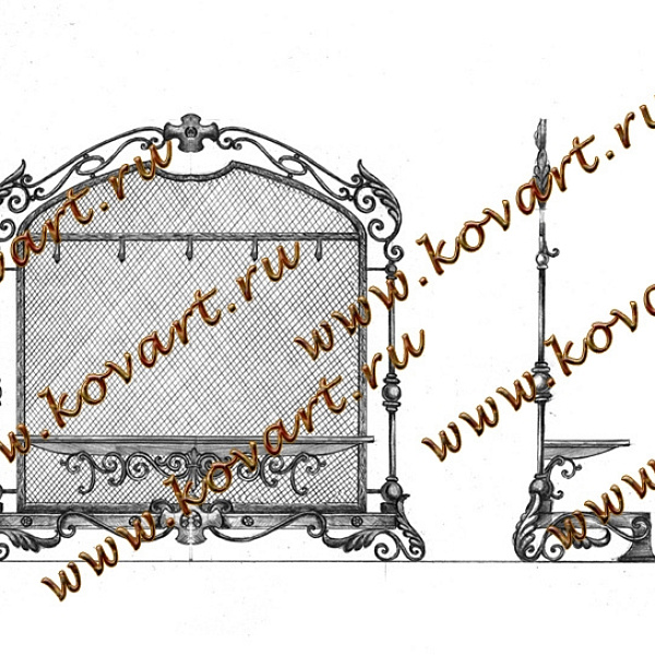 Эскизы кованой мебели