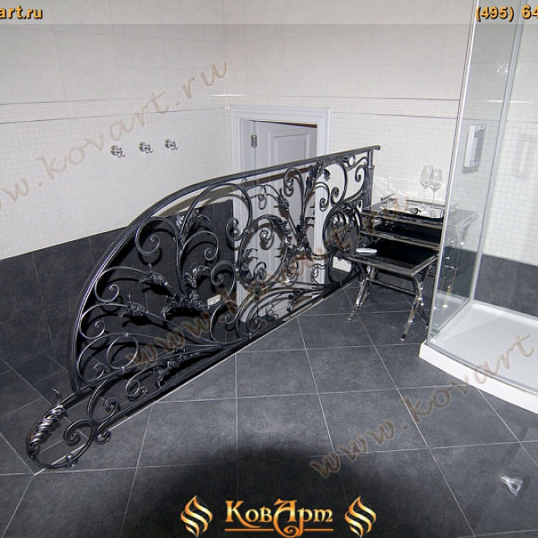Кованые перила для ванной комнаты Код: ЛП-079