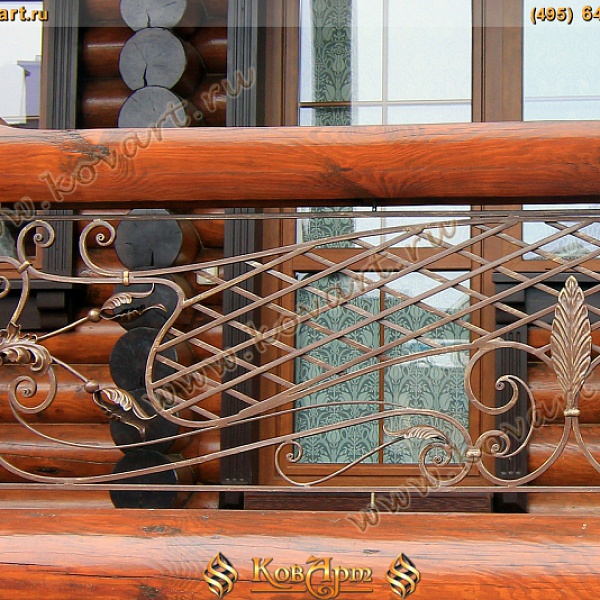 Кованый балкон для дачи Код: БО-0101/65