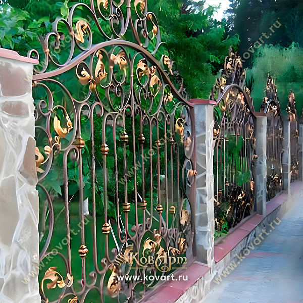 Кованые заборы