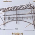 Кованая бамбуковая вешалка на стену АРТ: 1111/16