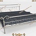 Кованая кровать с завитками АРТ: 3042/15