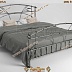 Кованая кровать в технике Бамбук АРТ: 3052/9