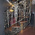 Кованая лестница с деревянными ступенями Код: КЛ-01/90