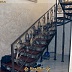 Кованая лестница с деревянными ступенями Код: КЛ-24/69