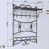 Кованая настенная вешалка с крючками АРТ: 1102/12