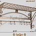 Кованая настенная вешалка в прихожую АРТ: 1115/16