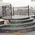 Кованое крыльцо со стеклянными ступенями Код: КРЦ-31/72