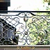 Кованые балконы черного цвета для дачи Код: БО-027/90