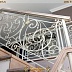 Кованые белые лестницы Код: ЛП-210/78
