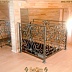 Кованые перила к деревянной лестнице Код: ЛП-0124/98