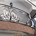 Кованые пузатые балконы для загородного дома Код: БО-036/69