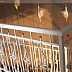 Простые кованые перила белого цвета Код: ЛП-0147/75