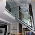 Стальная лестница со стеклянными перилами Код: КЛ-15/79