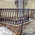 Выпуклые кованые перила для улицы Код: ЛП-0168/64