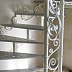 Железные перила с коваными ступенями Код: ЛП-151/75