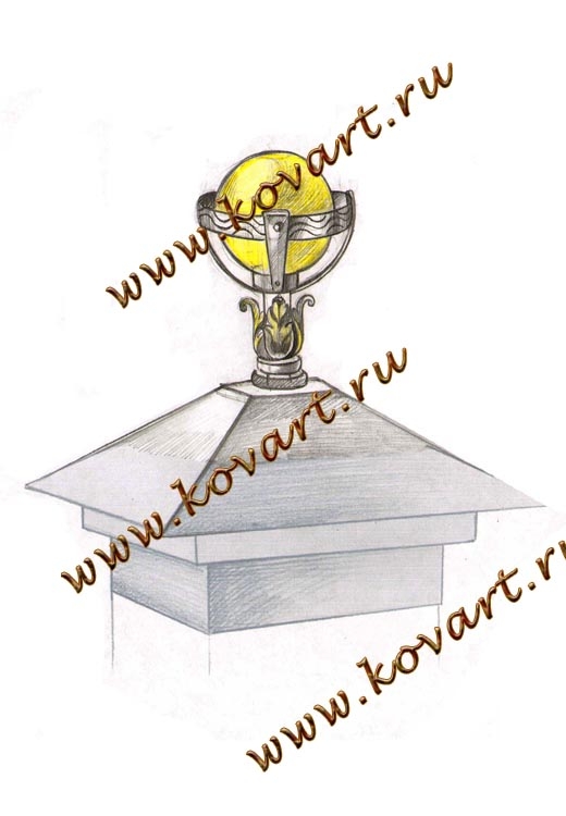 Эскизы кованых фонарей