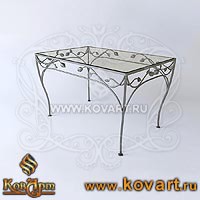 Ажурный стол с коваными элементами АРТ: 2305