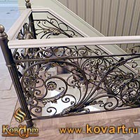 Кованые держатели деревянного поручня Код: ЛП-186/86