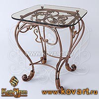 Элитный кофейный столик с ковкой АРТ: 2506