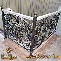 Кованые держатели деревянного поручня Код: ЛП-186/76