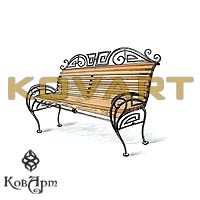 Эскизы кованых скамеек