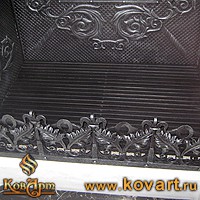Эксклюзивные черные перила с серебряной патиной Код: ЛП-42/140