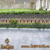 Кованые держатели деревянного поручня Код: ЛП-186/120